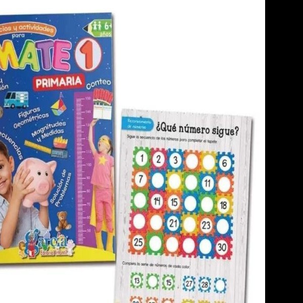 LIBRO ACT. EDU. EJERCICIOS MATE 1 CESP.GARCIA 1507 PZA